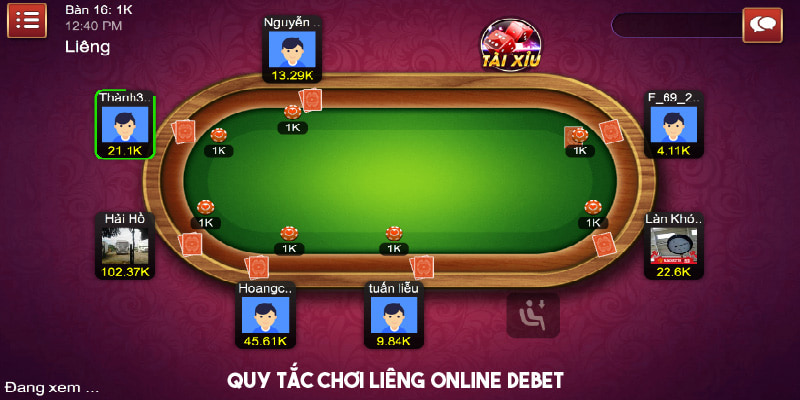 Các quy tắc cần biết trong cách chơi liêng online DEBET 