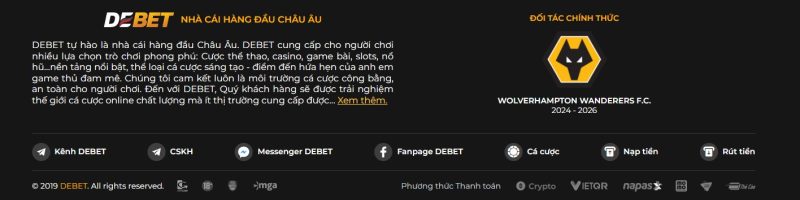 Đội ngũ Debet hỗ trợ nhiệt tình khách hàng có thể liên hệ qua các kênh online